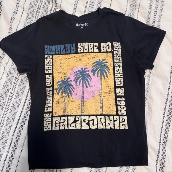 Hurley Black Crew Neck Tee - Picture 1 of 3